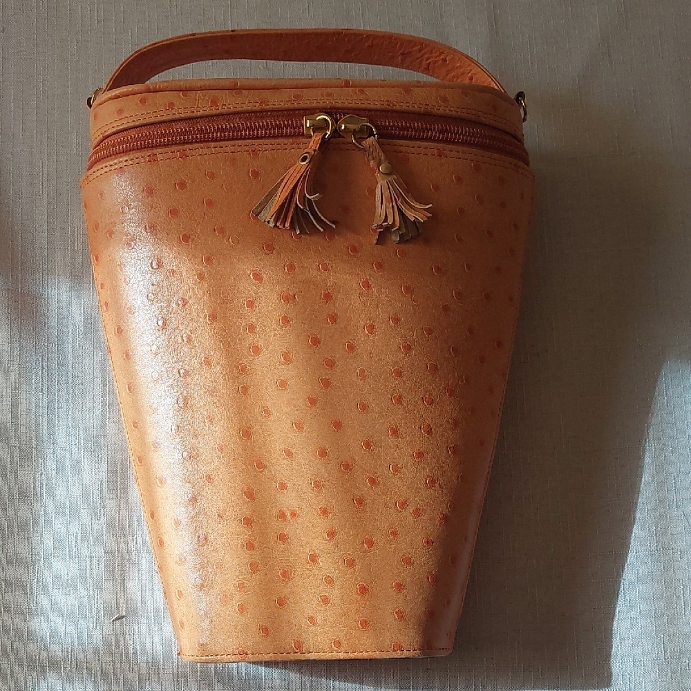 Viennese Ostrich Leather Pattern  Women's Bag